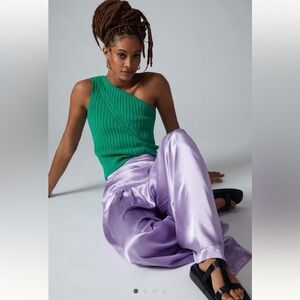 Maeve Cable-Knit One-Shoulder Sweater